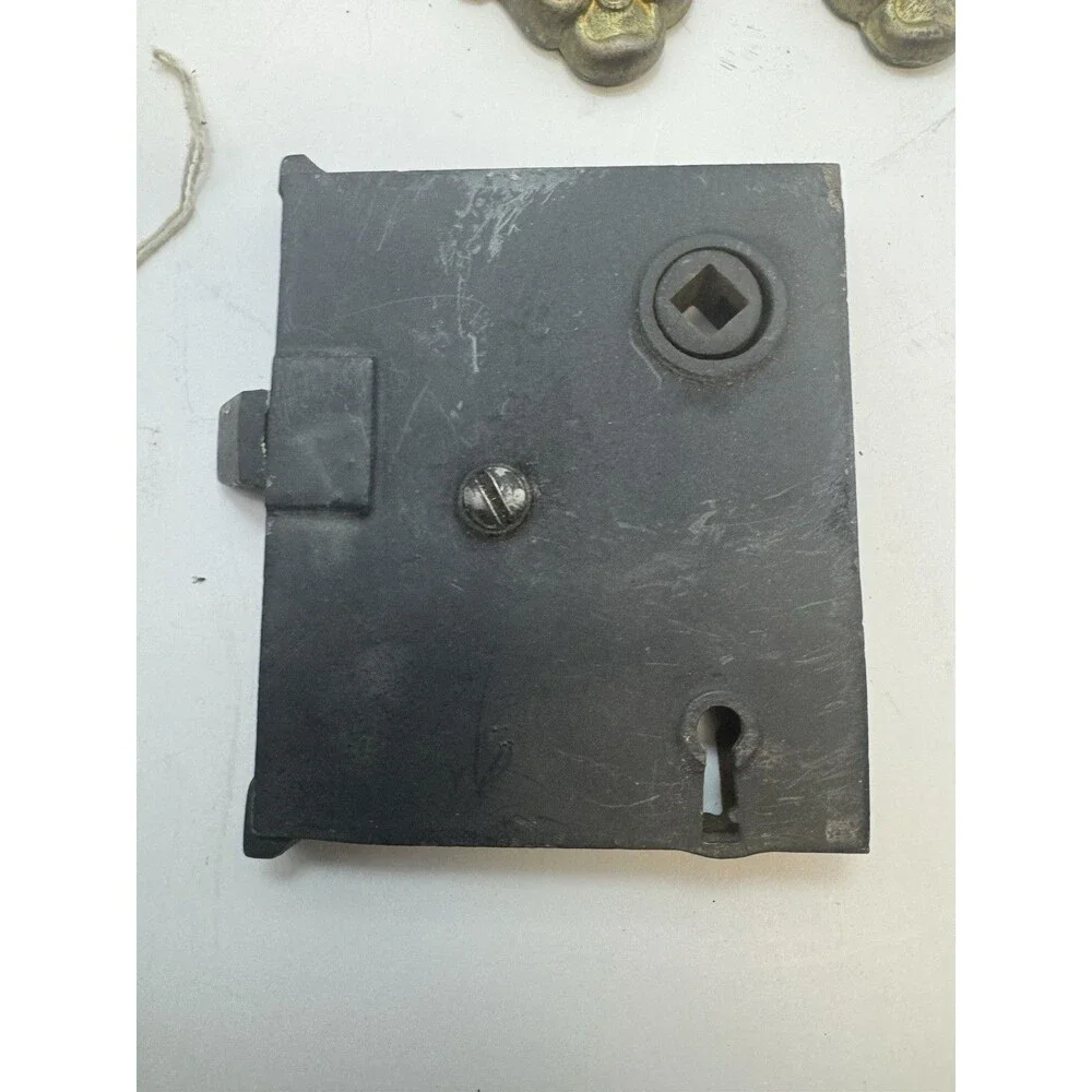 Antique Victorian Era Door Hardware With Skeleton